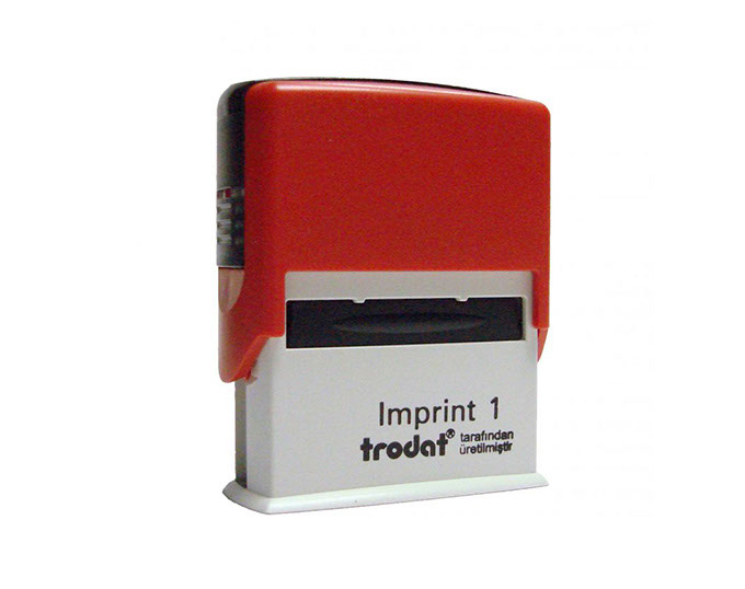 Trodat, İmprint kaşe, mühür, damga jpg